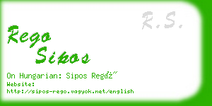 rego sipos business card